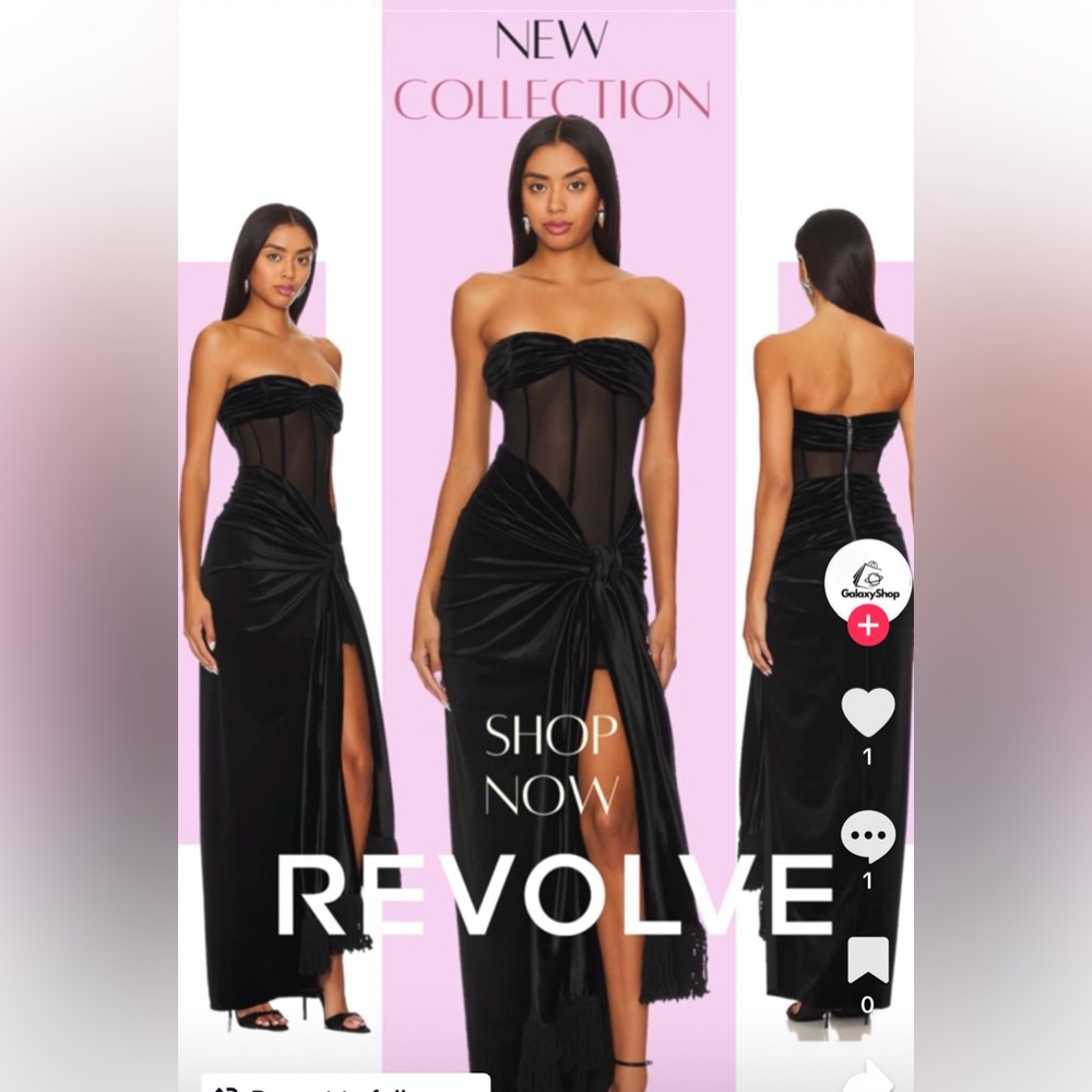 Bronx and Banco Gina Noir Gown
